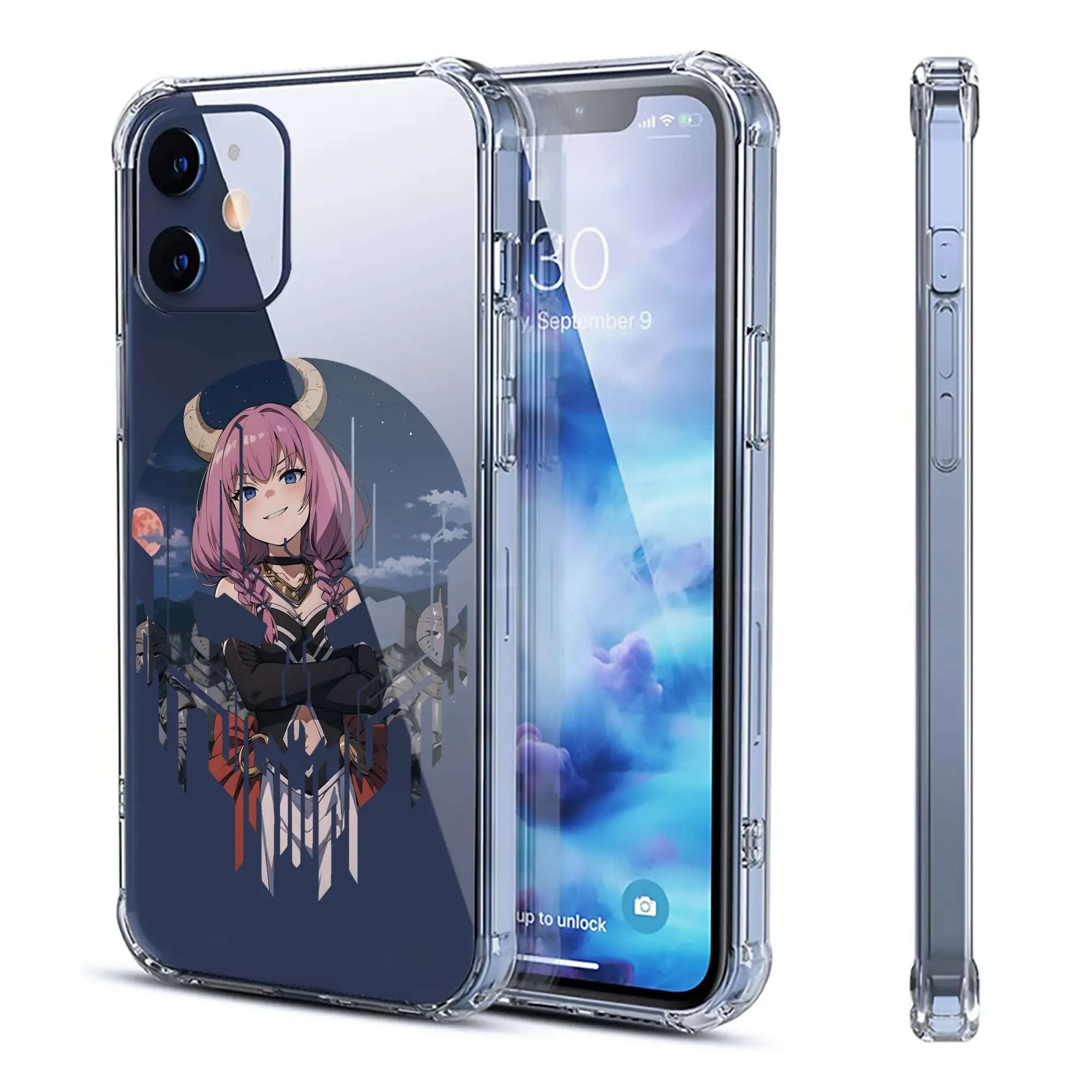 葬送のフリーレン（Frieren） グッズ,アウラ（Aura） - IPhone 12シリーズ対応 ・ 透明スマホケース ・ クリアソフトケース ・ TPU素材 ・ 耐衝撃 ・ 高密着 ・ 防汚 防指紋 ・ 簡単着脱